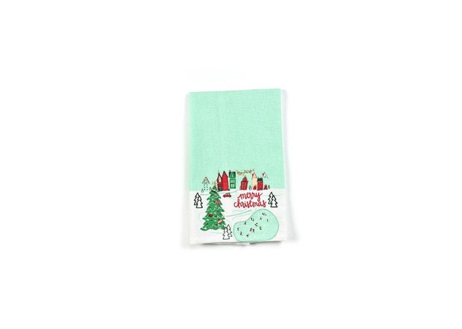 Home Coton Colors by Laura Johnson | Christmas In The Village Town Small Hand Towel