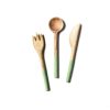 Entertaining Coton Colors by Laura Johnson | Fundamentals Sage Wood Appetizer Utensils, Set Of 3