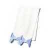 Home Coton Colors by Laura Johnson | Iris Blue Sprout Trim Medium Hand Towel