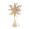 Home Coton Colors by Laura Johnson | Gold Beaded Star Small Tree Topper