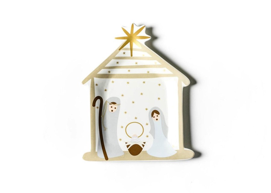 Entertaining Coton Colors by Laura Johnson | Nativity Shaped Platter, Fair Skin