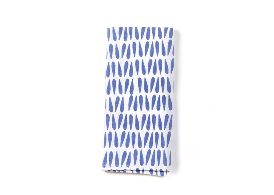 Home Coton Colors by Laura Johnson | Iris Blue Drop Kitchen Towel