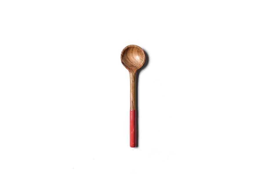 Entertaining Coton Colors by Laura Johnson | Fundamental Red Wood Appetizer Spoon