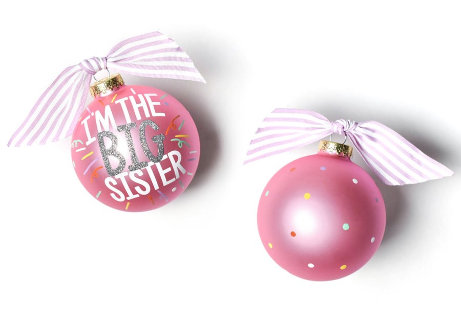 Ornaments Coton Colors by Laura Johnson | Big Sister Popper Glass Ornament