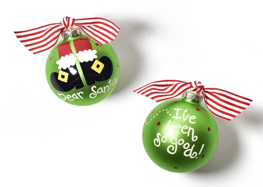 Commemorative Keepsakes Coton Colors by Laura Johnson | Dear Santa Glass Ornament