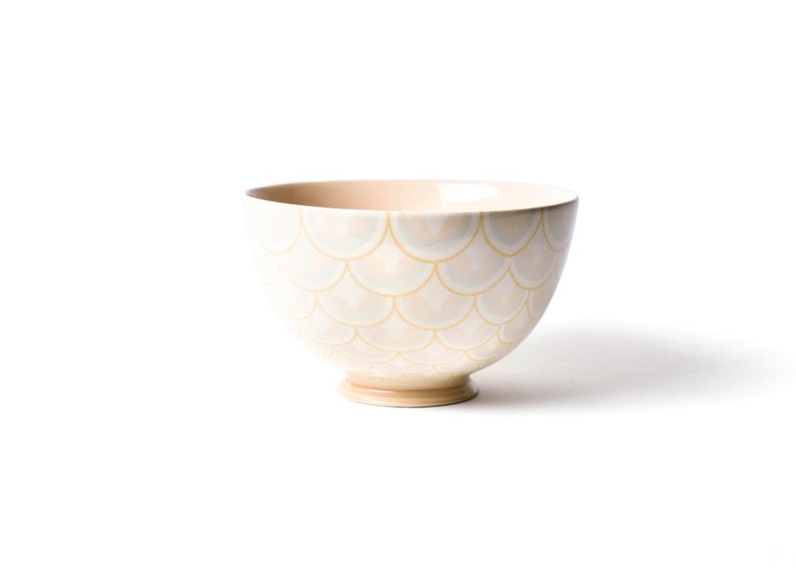 Entertaining Coton Colors by Laura Johnson | Blush Layered Arabesque 9" Footed Bowl