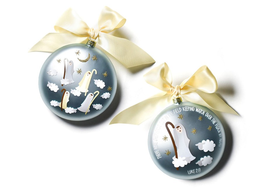 Ornaments Coton Colors by Laura Johnson | Birth Of Christ - Luke 2:8 120Mm Glass Ornament