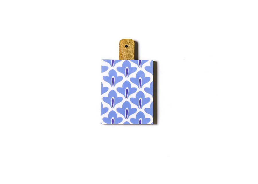 Entertaining Coton Colors by Laura Johnson | Iris Blue Sprout Mango Wood Small Rectangle Board