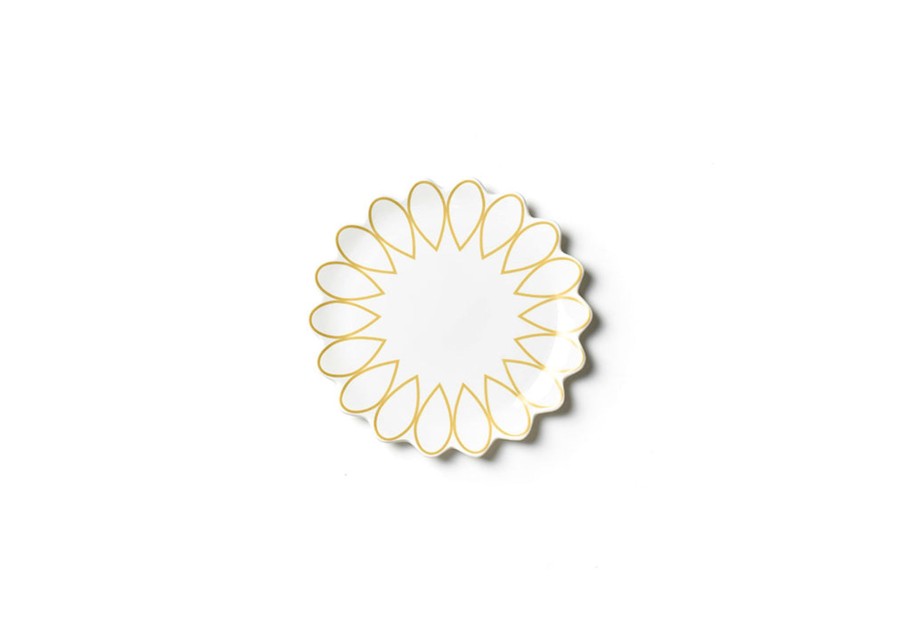 Tabletop Coton Colors by Laura Johnson | Deco Gold Scallop Salad Plate