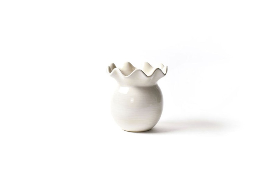 Home Coton Colors by Laura Johnson | Signature White Ruffle Vase