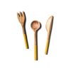 Entertaining Coton Colors by Laura Johnson | Fundamentals Brass Wood Appetizer Utensils, Set Of 3