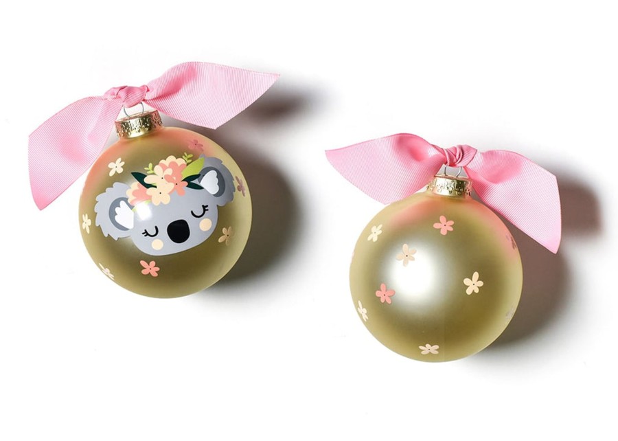 Ornaments Coton Colors by Laura Johnson | Koala Glass Ornament