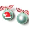 Ornaments Coton Colors by Laura Johnson | My First Christmas Hat Boy Glass Ornament