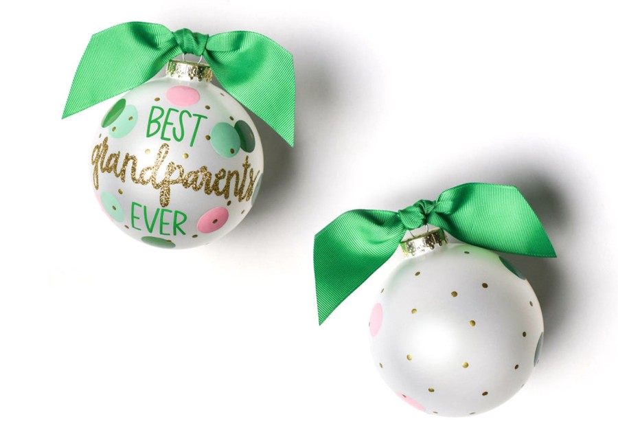 Ornaments Coton Colors by Laura Johnson | Best Grandparents Ever Glass Ornament