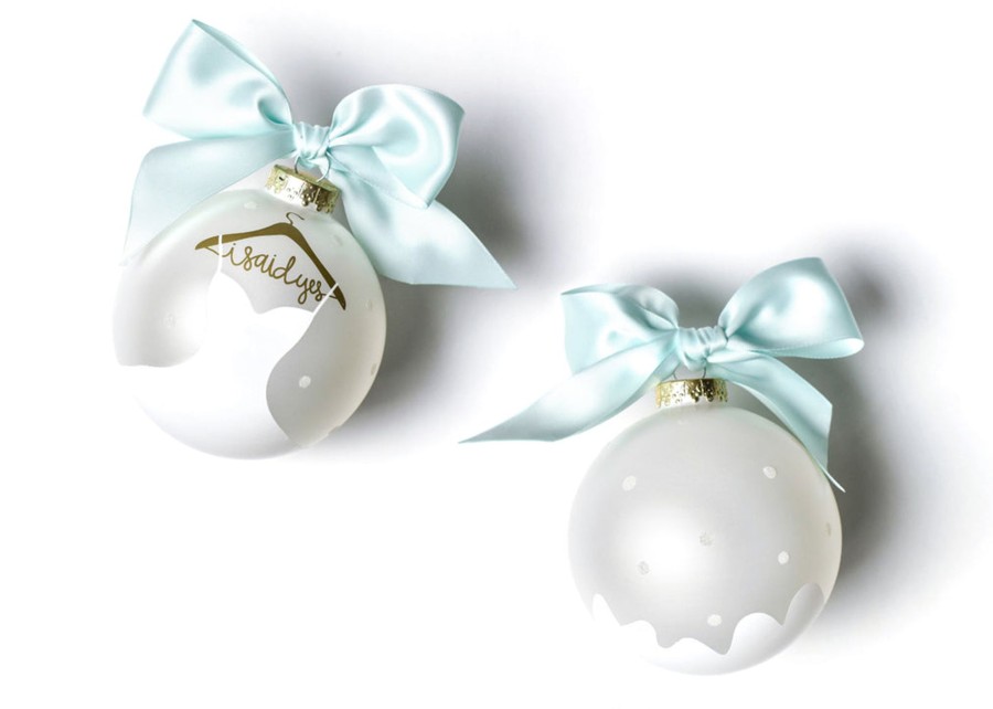 Ornaments Coton Colors by Laura Johnson | I Said Yes Dress Glass Ornament