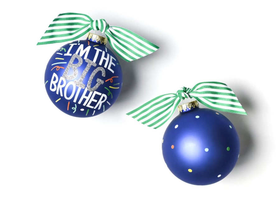 Ornaments Coton Colors by Laura Johnson | Big Brother Popper Glass Ornament