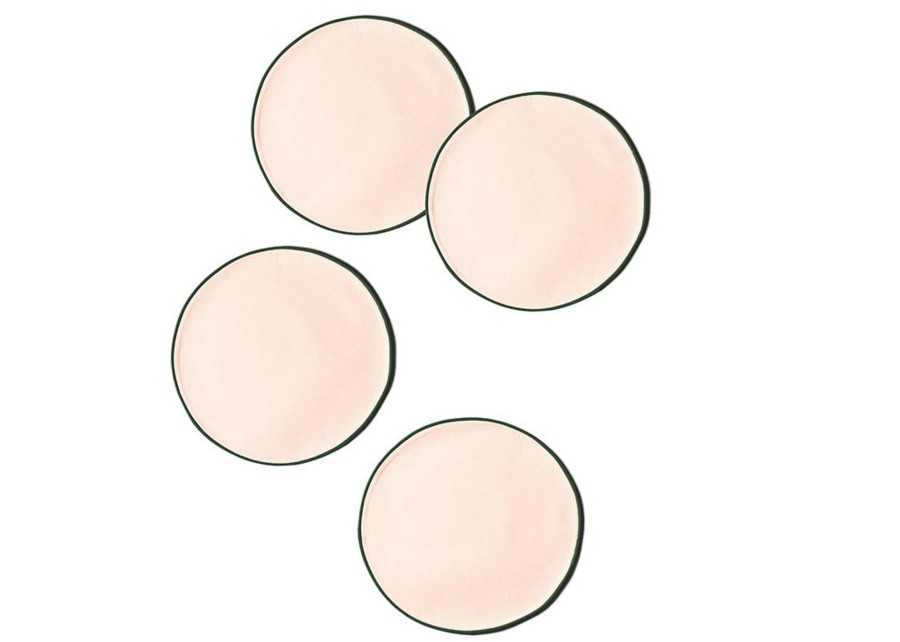 Tabletop Coton Colors by Laura Johnson | Blush And Pine Color Block Round Placemat Set Of 4