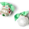 Ornaments Coton Colors by Laura Johnson | Layered Dot Happy Holidays Glass Ornament