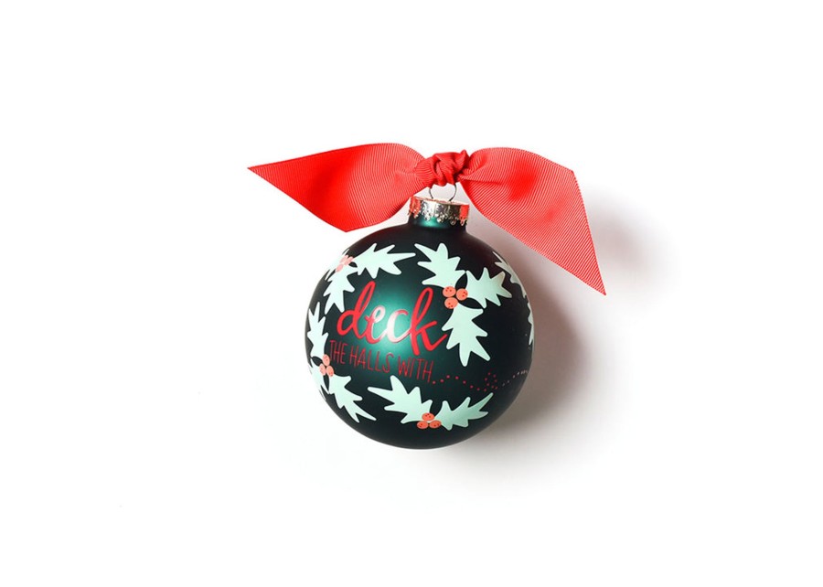 Ornaments Coton Colors by Laura Johnson | Boughs Of Holly Glass Ornament