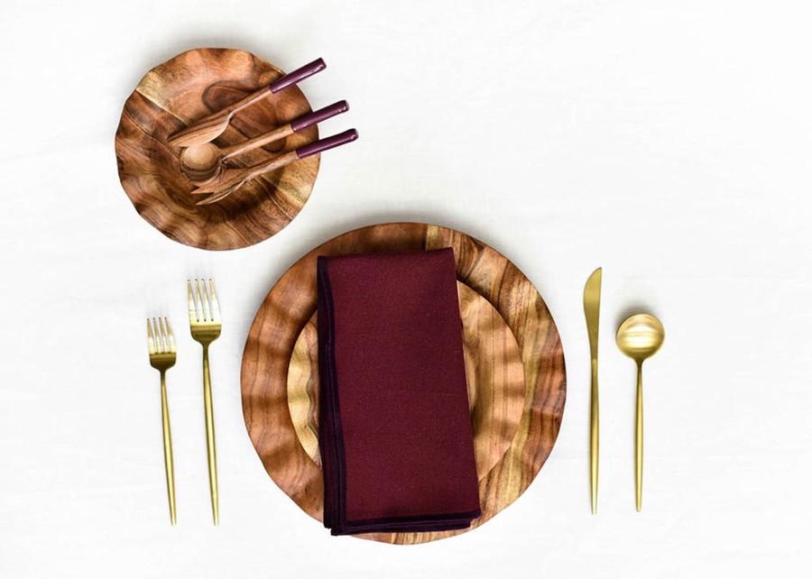 Entertaining Coton Colors by Laura Johnson | Fundamental Coquette Wood Appetizer Fork