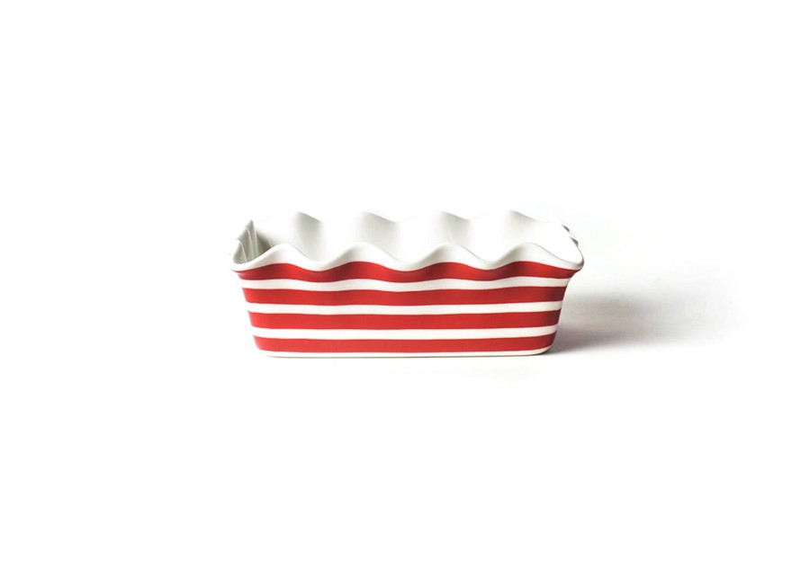 Entertaining Coton Colors by Laura Johnson | Red Stripe Ruffle Loaf Pan