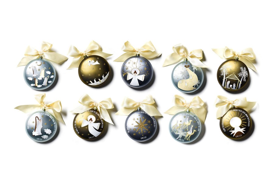 Commemorative Keepsakes Coton Colors by Laura Johnson | Birth Of Christ 120Mm Glass Ornaments Set Of 5