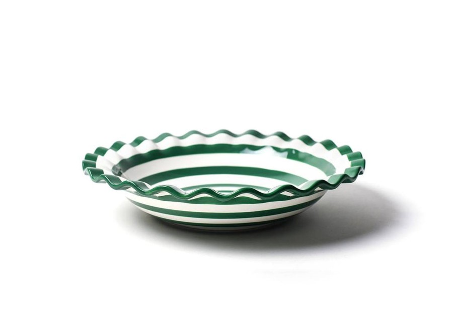 Entertaining Coton Colors by Laura Johnson | Emerald Spot On Ruffle 13In Best Bowl