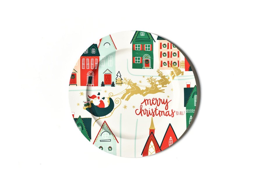 Entertaining Coton Colors by Laura Johnson | Christmas In The Village Platter