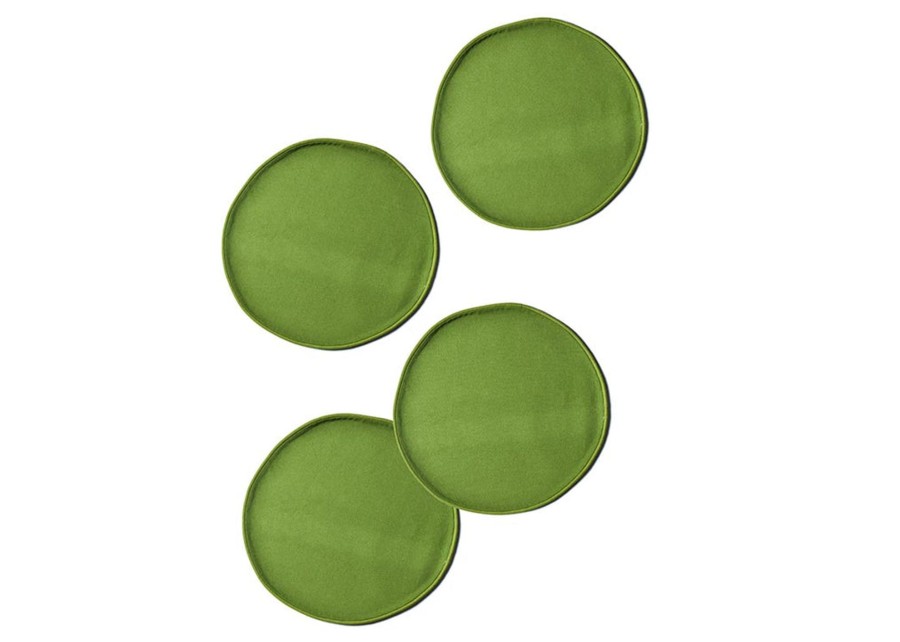 Tabletop Coton Colors by Laura Johnson | Olive Color Block Round Placemat Set Of 4