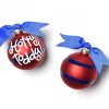 Ornaments Coton Colors by Laura Johnson | University Of Mississippi Stripe Glass Ornament