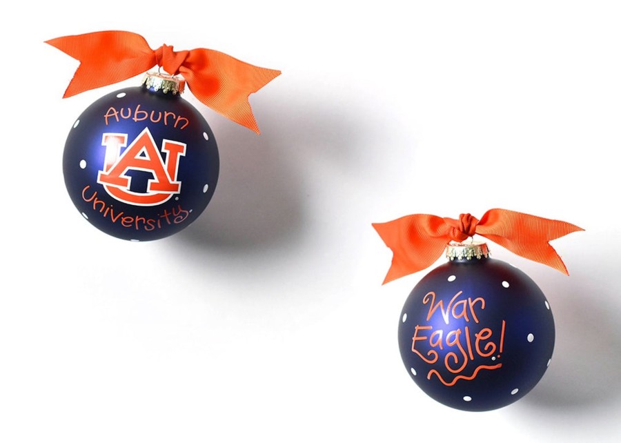 Ornaments Coton Colors by Laura Johnson | Auburn Logo Glass Ornament