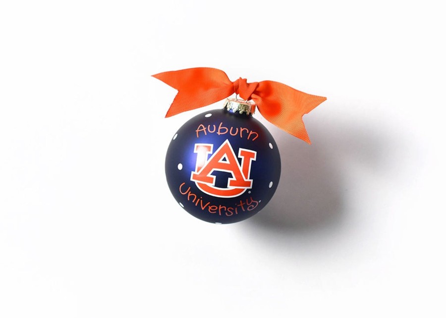 Ornaments Coton Colors by Laura Johnson | Auburn Logo Glass Ornament