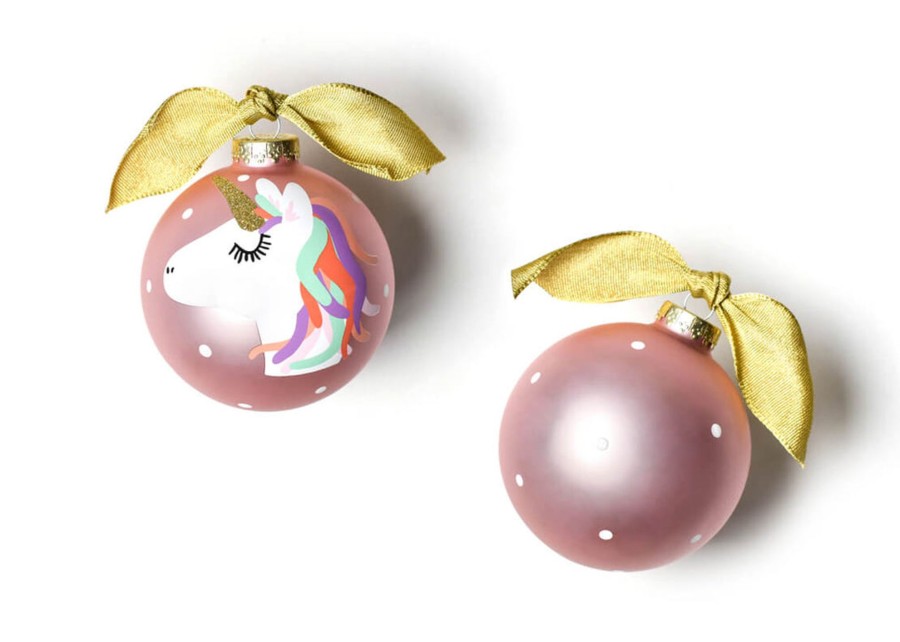 Ornaments Coton Colors by Laura Johnson | Unicorn Glass Ornament