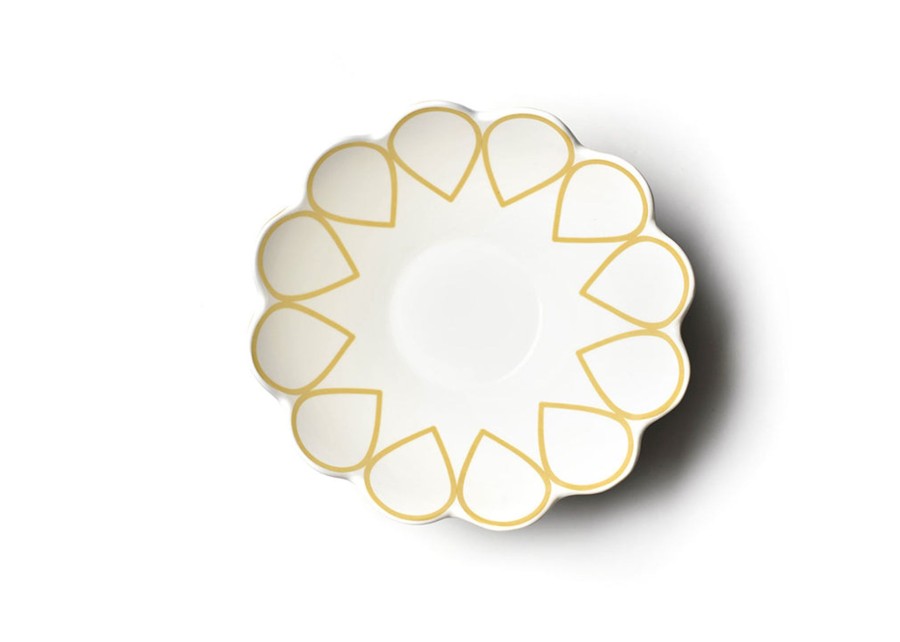 Entertaining Coton Colors by Laura Johnson | Deco Gold 9" Scallop Bowl