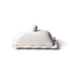 Entertaining Coton Colors by Laura Johnson | Signature White Ruffle Domed Butter Dish