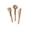 Entertaining Coton Colors by Laura Johnson | Fundamentals Blush Wood Appetizer Utensils, Set Of 3