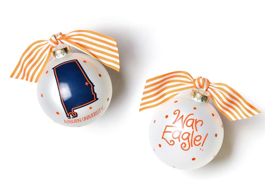 Commemorative Keepsakes Coton Colors by Laura Johnson | Auburn University State Glass Ornament