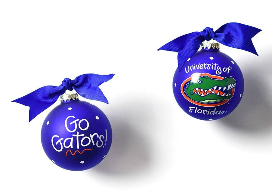 Ornaments Coton Colors by Laura Johnson | Florida Mascot Glass Ornament