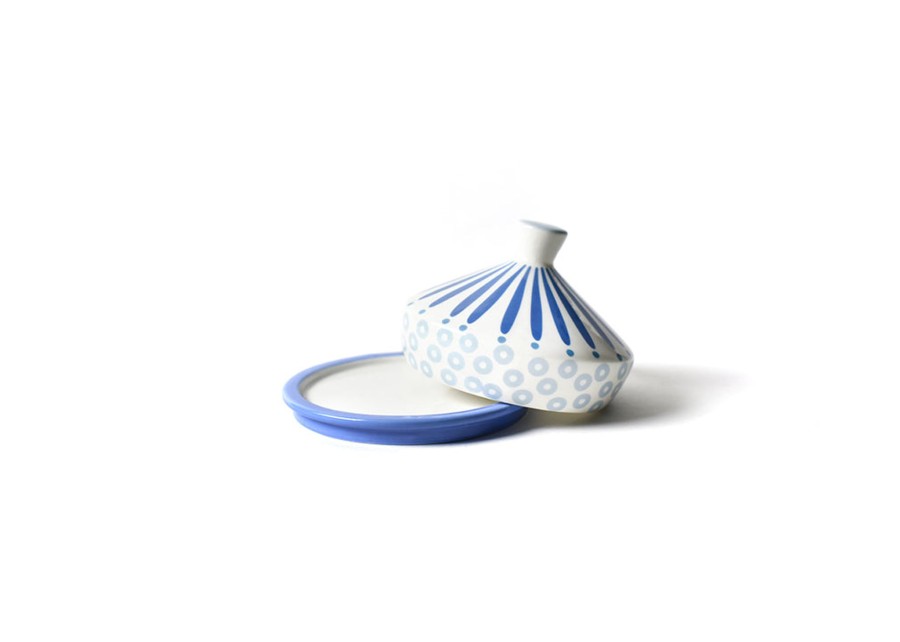 Entertaining Coton Colors by Laura Johnson | Iris Blue Burst Round Butter Dish