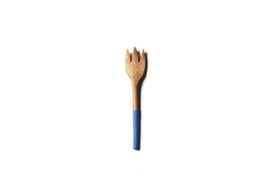 Entertaining Coton Colors by Laura Johnson | Fundamental Blue Wood Appetizer Fork