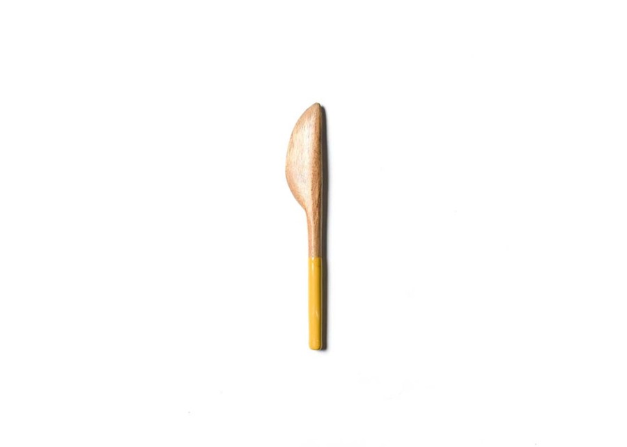 Entertaining Coton Colors by Laura Johnson | Fundamental Brass Wood Appetizer Spreader