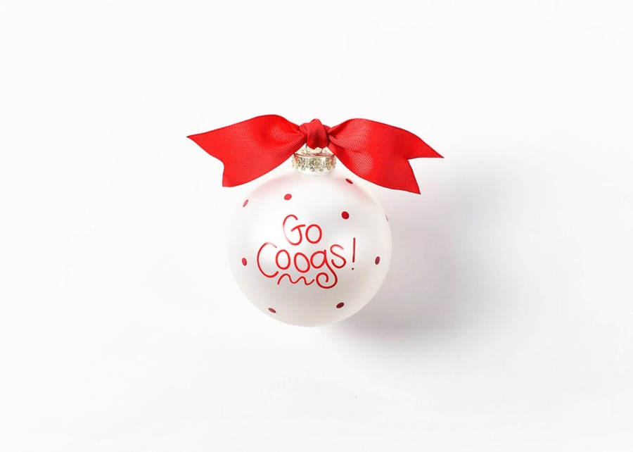 Ornaments Coton Colors by Laura Johnson | Houston Logo Glass Ornament 2