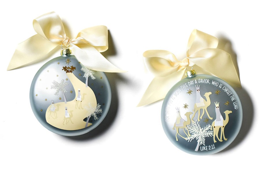 Ornaments Coton Colors by Laura Johnson | Birth Of Christ - Luke 2:11 120Mm Glass Ornament