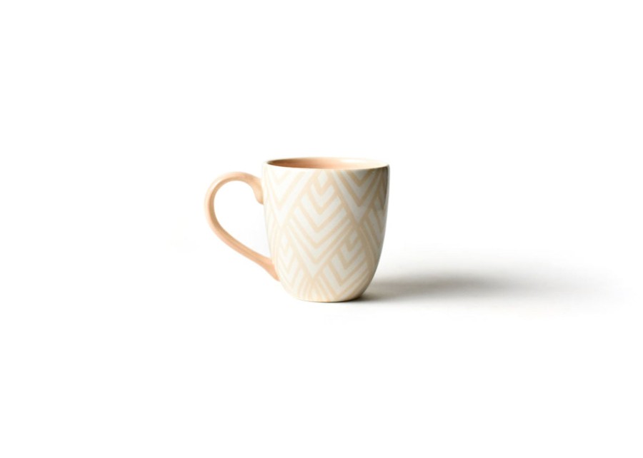 Tabletop Coton Colors by Laura Johnson | Blush Layered Diamond Mug, Set Of 4