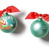 Ornaments Coton Colors by Laura Johnson | Dinosaur Glass Ornament