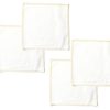 Entertaining Coton Colors by Laura Johnson | Blush Quatrefoil Trim Square Placemat, Set Of 4