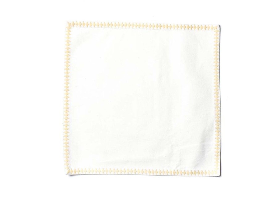 Entertaining Coton Colors by Laura Johnson | Blush Quatrefoil Trim Square Placemat, Set Of 4