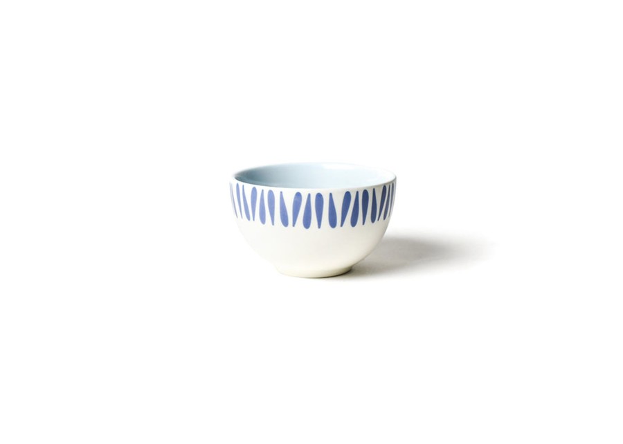 Tabletop Coton Colors by Laura Johnson | Iris Blue Drop Small Bowl, Set Of 4