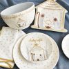 Tabletop Coton Colors by Laura Johnson | O Holy Night Salad Plate Brown Skin, Set Of 4