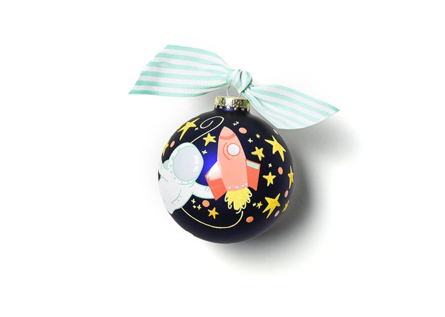 Ornaments Coton Colors by Laura Johnson | Out In Space Glass Ornament